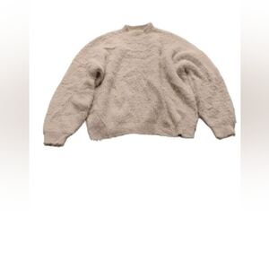 SNDYS. Revolve Eyelash Knit Mock Neck Long Sleeve Sweater Sz S